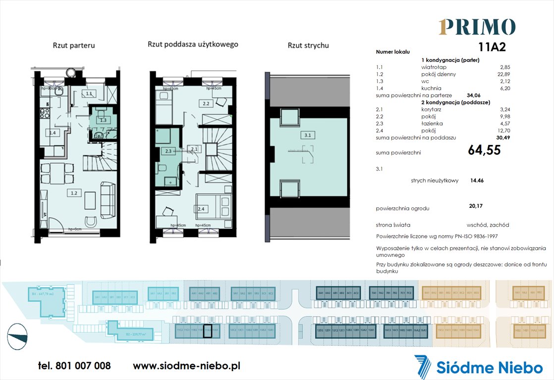 Nowe mieszkanie trzypokojowe Osiedle PRIMO Pruszcz Gdański, Rokitnica, Droga Słowackiego  65m2 Foto 1