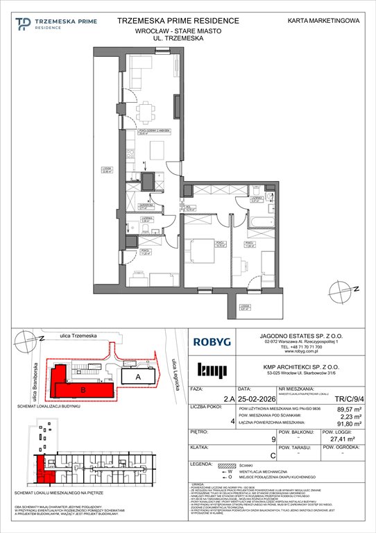 Nowe mieszkanie czteropokojowe  Trzemeska Prime Residence Wrocław, Stare Miasto, Trzemeska  90m2 Foto 1