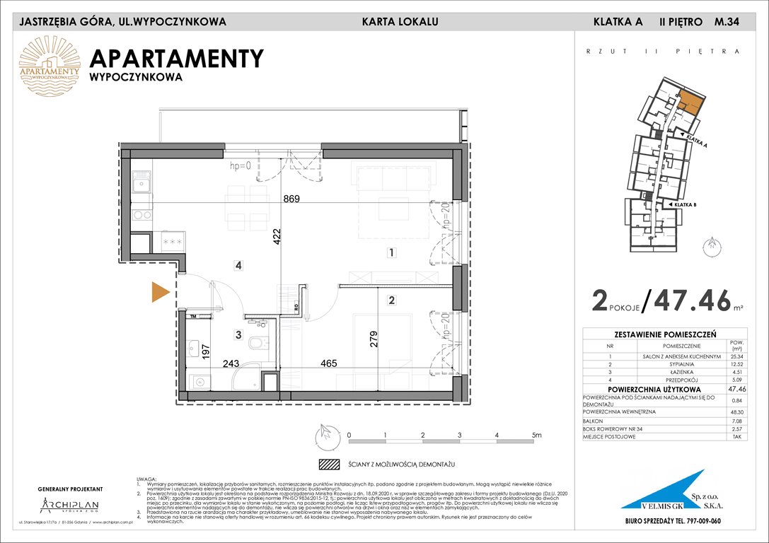 Nowe mieszkanie Apartamenty Wypoczynkowa Jastrzębia Góra, Wypoczynkowa  47m2 Foto 1