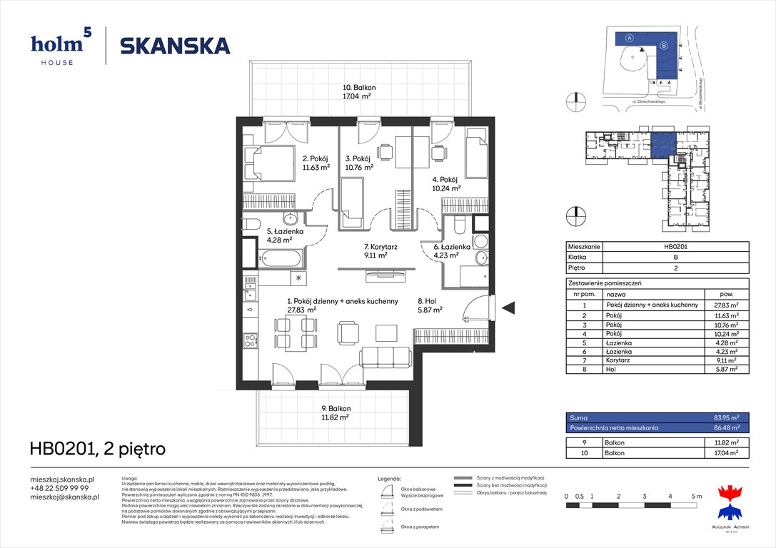 Nowe mieszkanie czteropokojowe  Holm House  Warszawa, Mokotów, Domaniewska  84m2 Foto 1