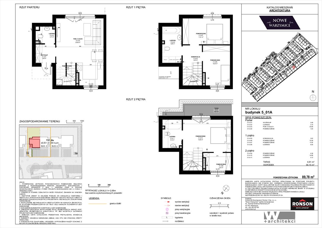 Nowe mieszkanie czteropokojowe  Nowe Warzymice Rajkowo, Spacerowa 14/2  90m2 Foto 1