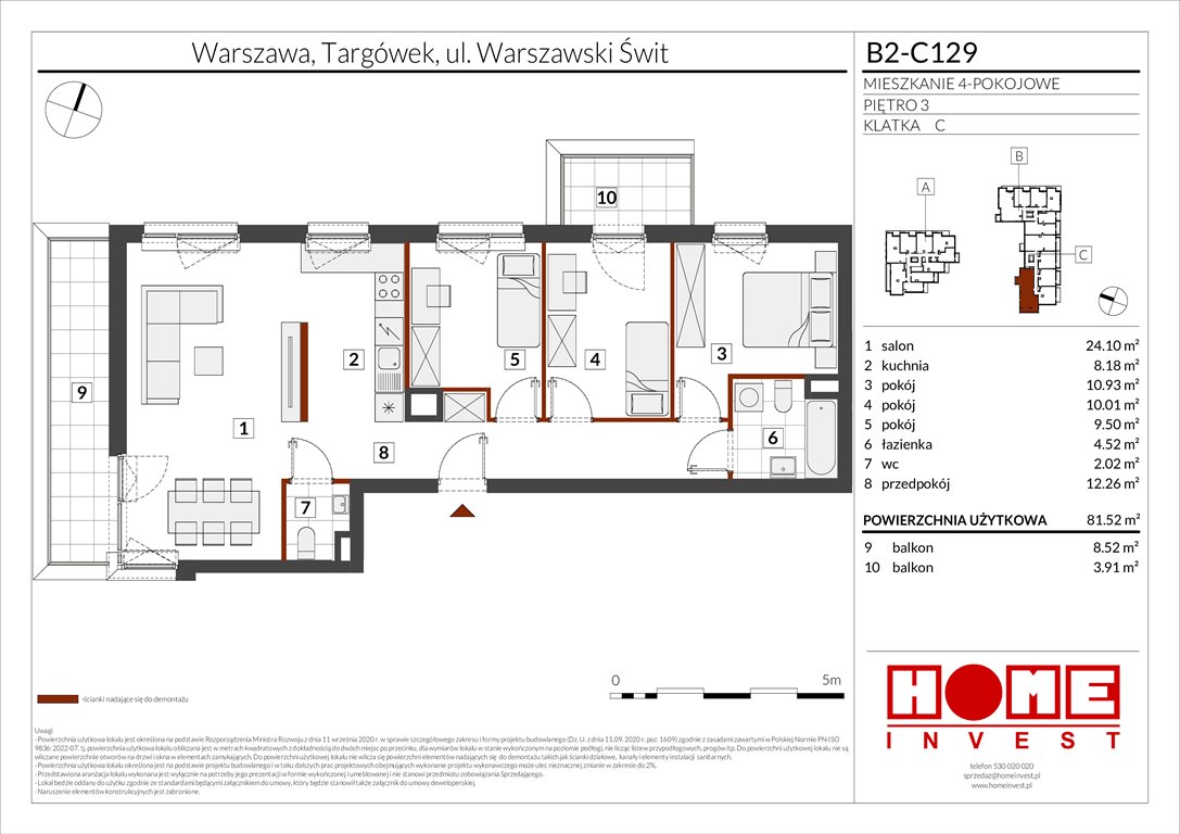 Nowe mieszkanie czteropokojowe  Warszawski Świt Etap IX Warszawa, Targówek, ul. Warszawski Świt 12  82m2 Foto 1