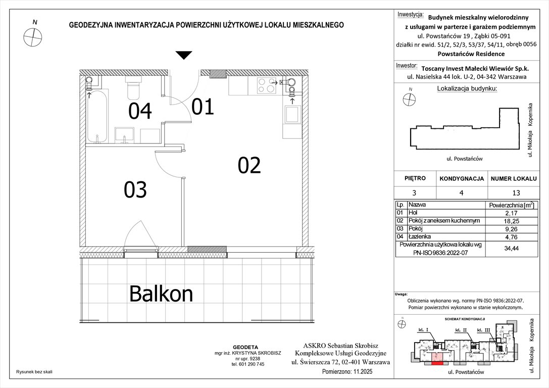 Nowe mieszkanie dwupokojowe Powstańców Residence Ząbki, Powstańców 19  34m2 Foto 1