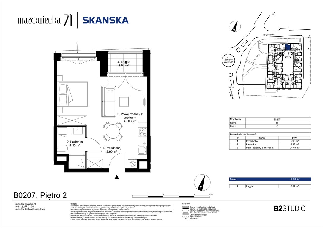 Nowa kawalerka Mazowiecka 21 Kraków, Krowodrza, ul. Mazowiecka 21  36m2 Foto 1