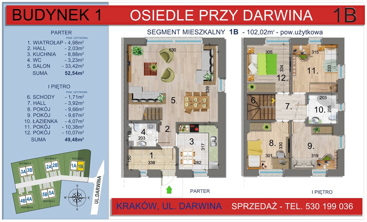 Nowy dom OSIEDLE PRZY DARWINA Kraków, Nowa Huta  102m2 Foto 1