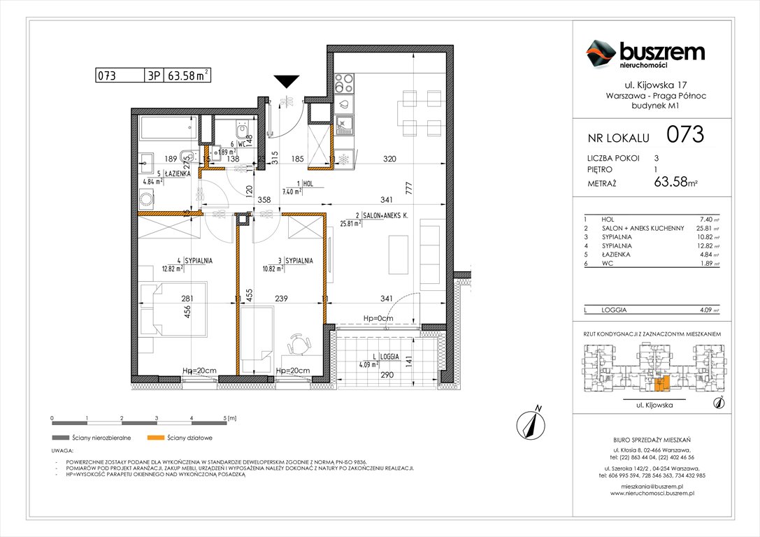 Nowe mieszkanie trzypokojowe Kijowska 17 Warszawa, Praga Północ, Kijowska 17  64m2 Foto 1