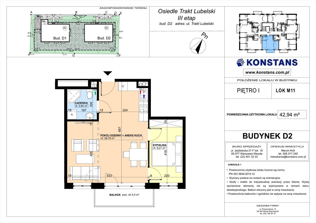 Nowe mieszkanie dwupokojowe TRAKT LUBELSKI Etap III Warszawa, Wawer, Trakt Lubelski 181 C i 181 D  43m2 Foto 1