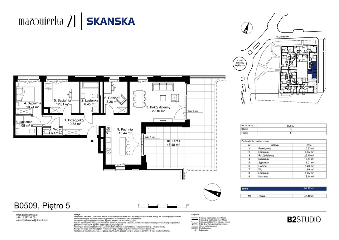 Nowe mieszkanie czteropokojowe  Mazowiecka 21 Kraków, Krowodrza, ul. Mazowiecka 21  98m2 Foto 1