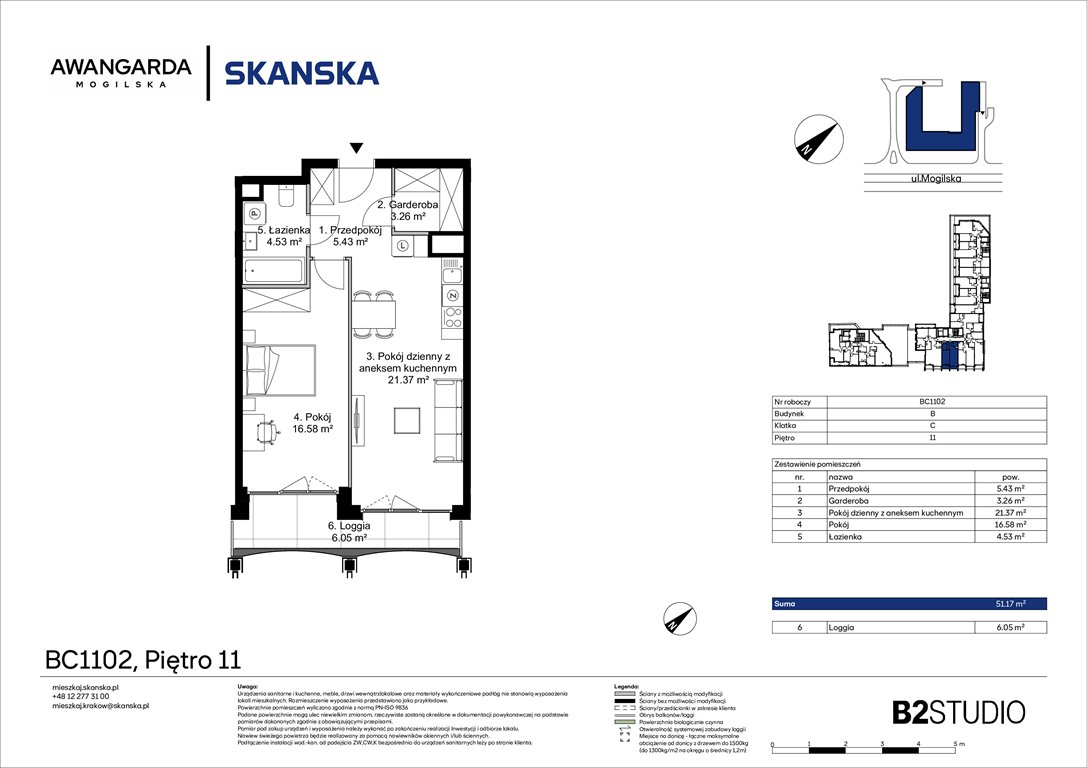 Nowe mieszkanie dwupokojowe Awangarda Mogilska Kraków, Prądnik Czerwony, Mogilska 126  51m2 Foto 1