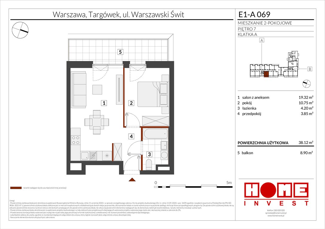 Nowe mieszkanie dwupokojowe Warszawski Świt Etap X Warszawa, Targówek, ul. Warszawski Świt  38m2 Foto 1