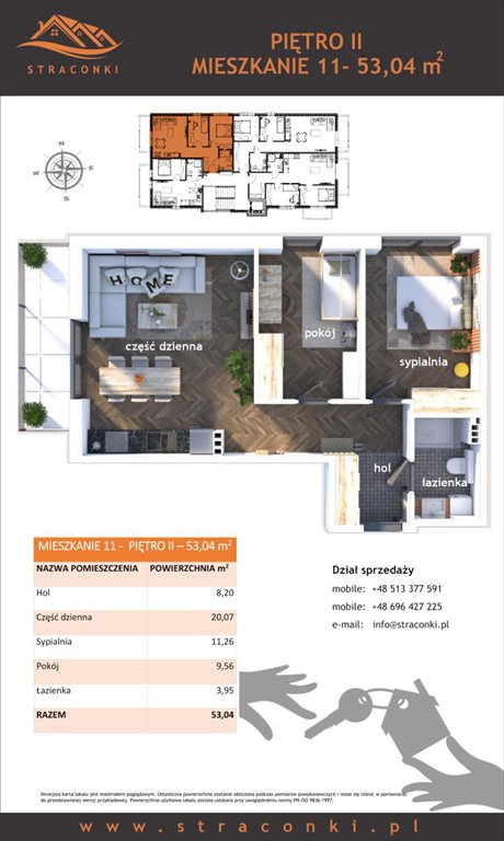 Nowe mieszkanie trzypokojowe Apartamenty Straconki Bielsko-Biała, Straconki, Straconki 59  53m2 Foto 1