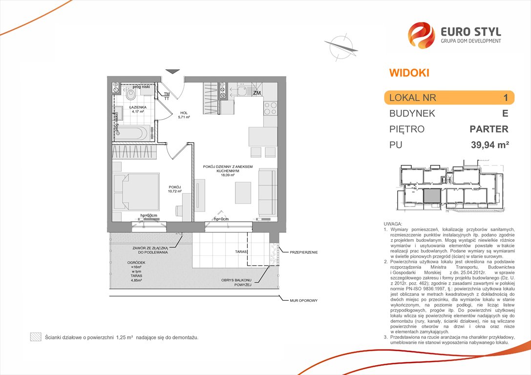 mieszkanie na sprzedaż 40m2 mieszkanie Rumia, Zagórze, Wyżynna