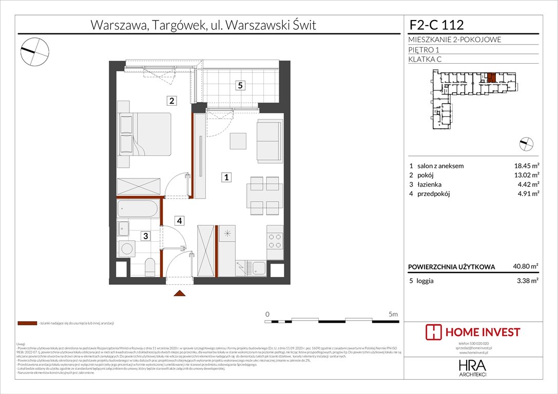 Nowe mieszkanie dwupokojowe Warszawski Świt Etap XIV Warszawa, ul. Warszawski Świt  41m2 Foto 1