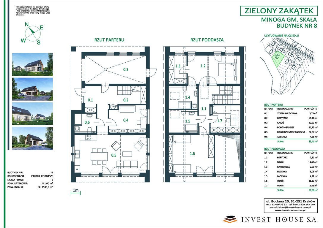 Nowy dom "ZIELONY ZAKĄTEK" - MINOGA Minoga  141m2 Foto 1