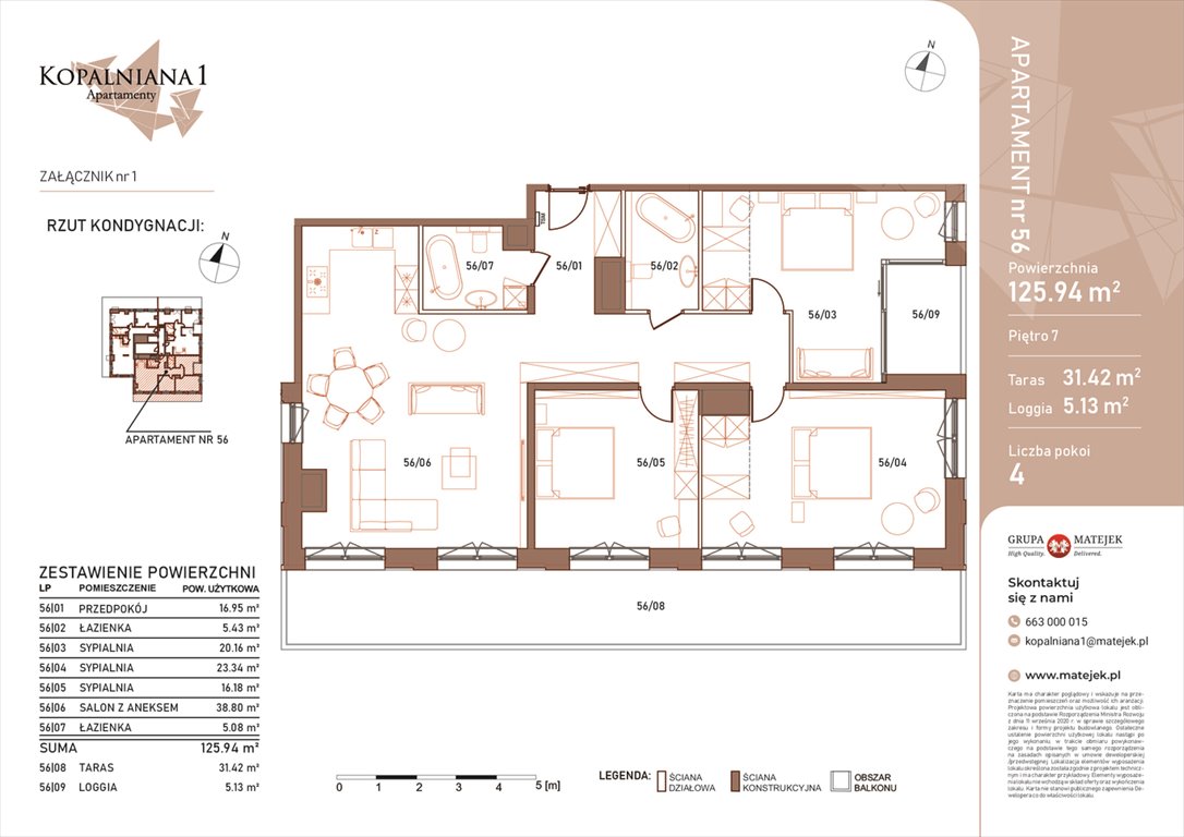 Nowe mieszkanie czteropokojowe  KOPALNIANA 1 Katowice, Bogucice, Kopalniana 1  126m2 Foto 1