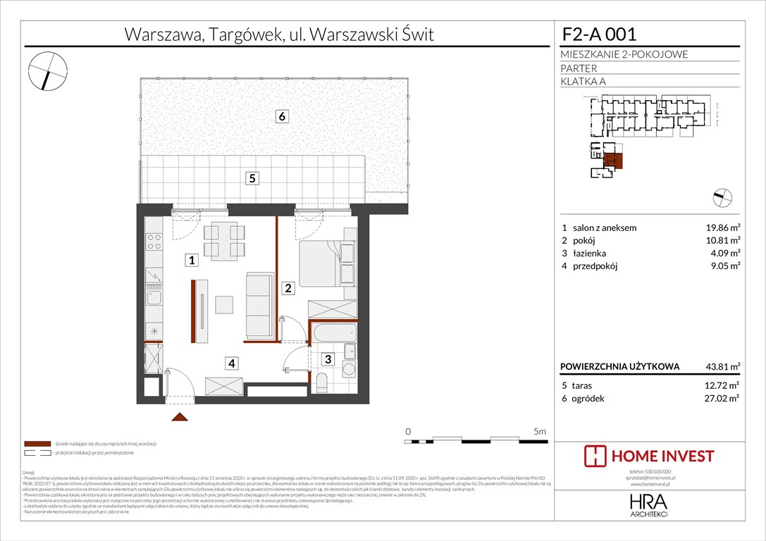 Nowe mieszkanie dwupokojowe Warszawski Świt Etap XIV Warszawa, ul. Warszawski Świt  44m2 Foto 1
