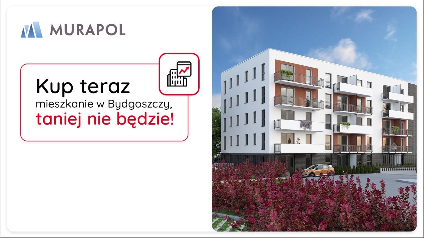 Nowe mieszkanie dwupokojowe Murapol Osiedle Akademickie Bydgoszcz, Nowy Fordon, Akademicka  35m2 Foto 1
