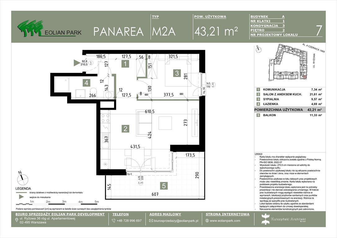 Nowe mieszkanie dwupokojowe PANAREA Warszawa, Ursus, Ryżowa  43m2 Foto 1