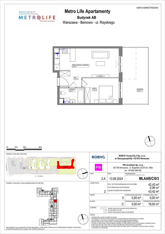 Nowe mieszkanie dwupokojowe Metro Life Apartamenty Warszawa, Bemowo, Rayskiego  42m2 Foto 1