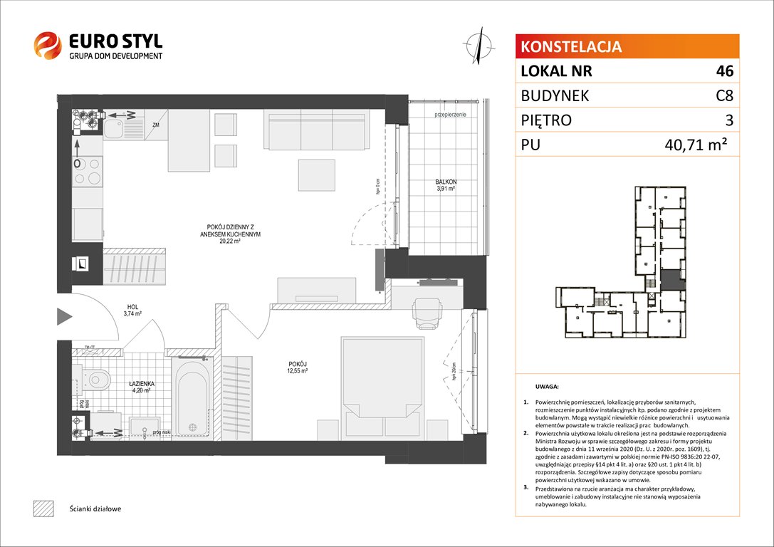 mieszkanie na sprzedaż 41m2 mieszkanie Gdynia, Pogórze, Paderewskiego