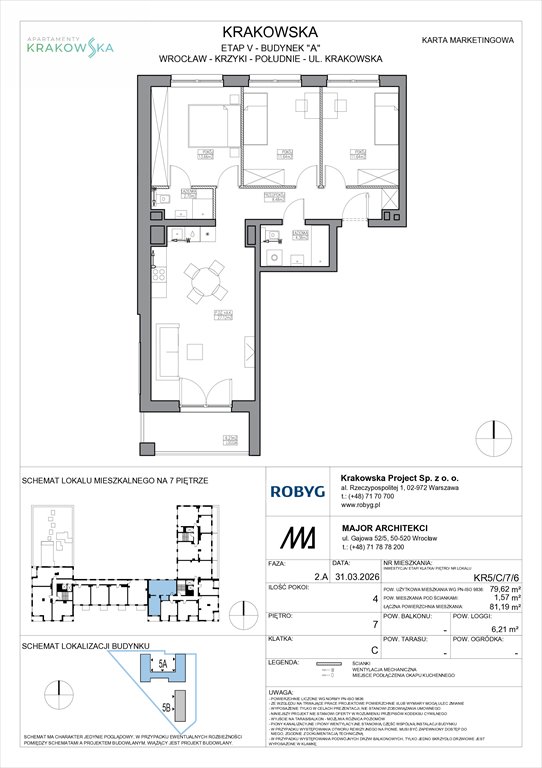 Nowe mieszkanie czteropokojowe  Apartamenty Krakowska Wrocław, Krzyki, Krakowska 112  80m2 Foto 1