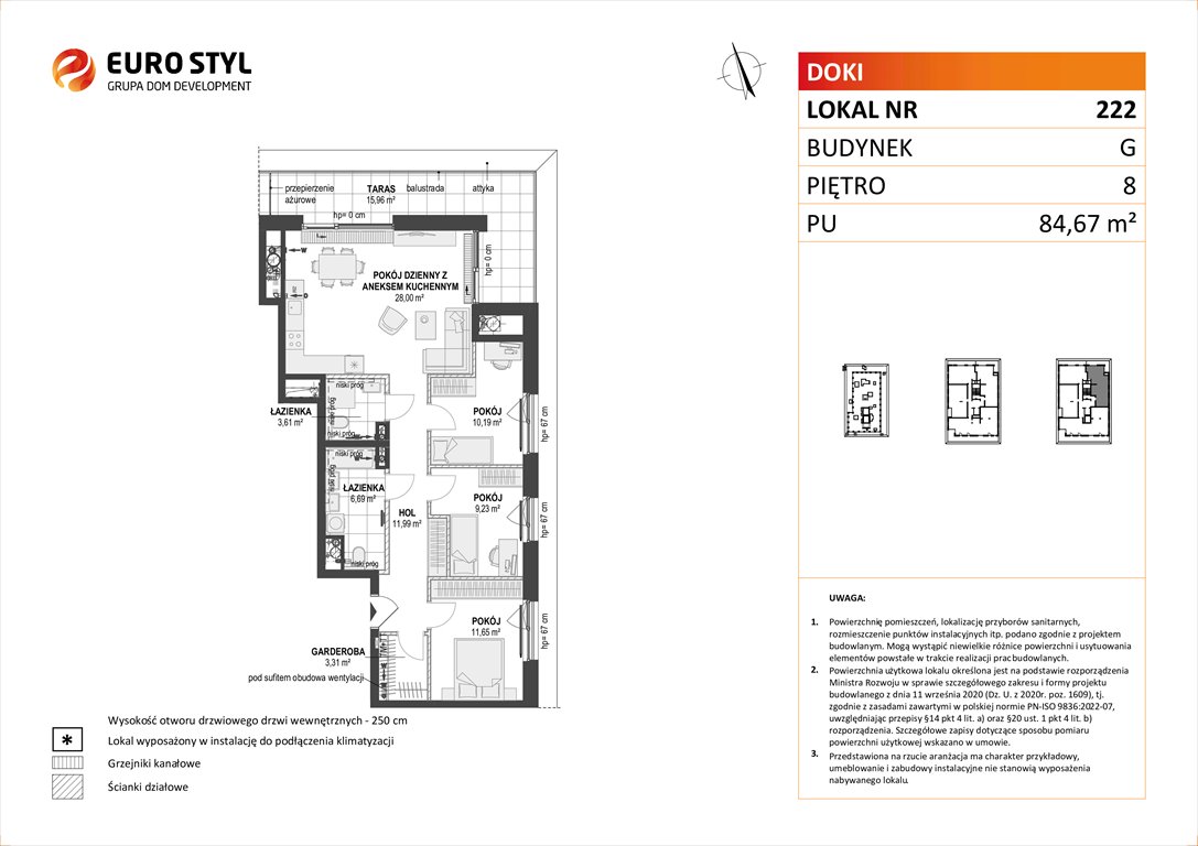 Nowe mieszkanie czteropokojowe  DOKI LIVING Gdańsk, Śródmieście, ks. Jerzego Popiełuszki/Rybaki Górne  85m2 Foto 1