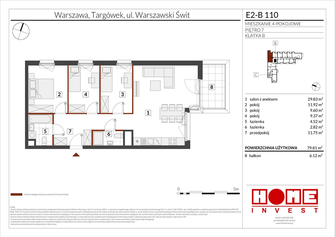 Nowe mieszkanie czteropokojowe  Warszawski Świt Etap XI Warszawa, Targówek, ul. Warszawski Świt  80m2 Foto 1