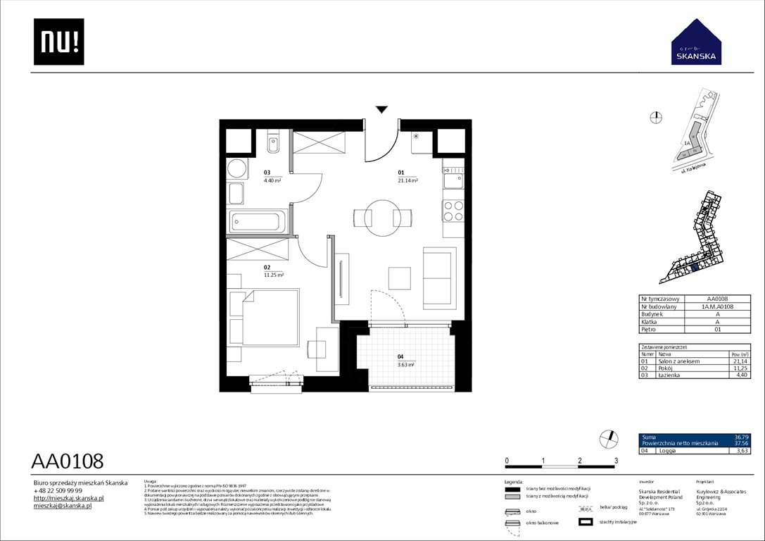 Nowe mieszkanie trzypokojowe NU Wola Warszawa Warszawa, Wola, Kolejowa  57m2 Foto 1