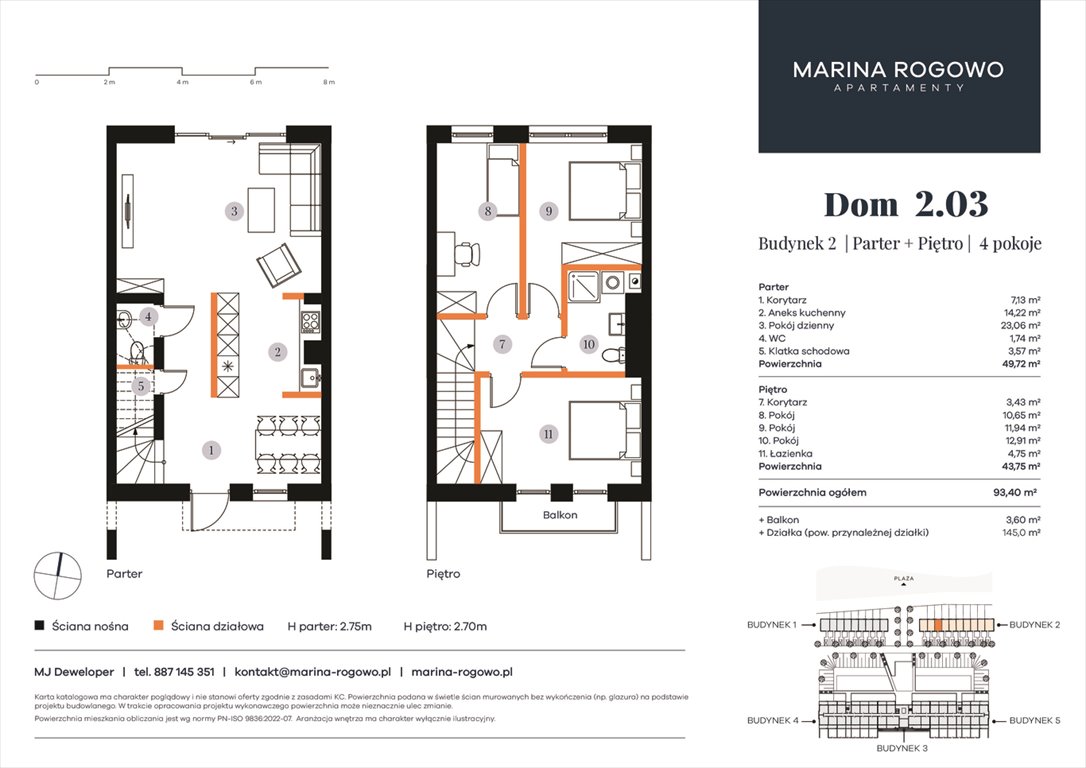 Nowy dom APARTAMENTY MARINA ROGOWO Rogowo, Rogowo 65  93m2 Foto 1