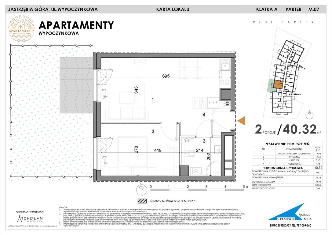 Nowe mieszkanie Apartamenty Wypoczynkowa Jastrzębia Góra, Wypoczynkowa  40m2 Foto 1