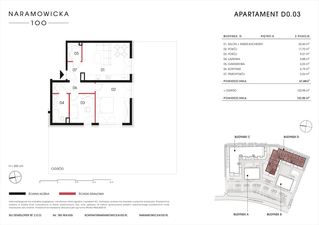 Nowe mieszkanie trzypokojowe NARAMOWICKA 100 Poznań, Winogrady, Naramowicka 100  68m2 Foto 1