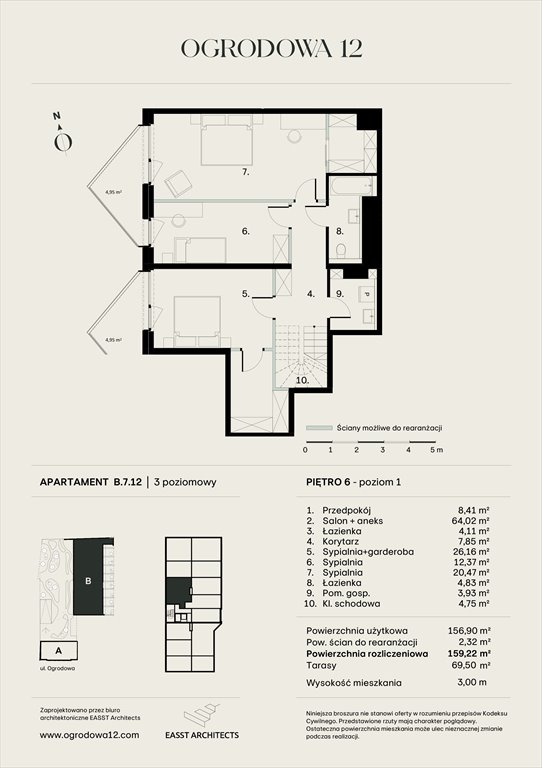 Nowe mieszkanie Apartamentowiec Ogrodowa 12 Poznań, Ogrodowa 12  159m2 Foto 1