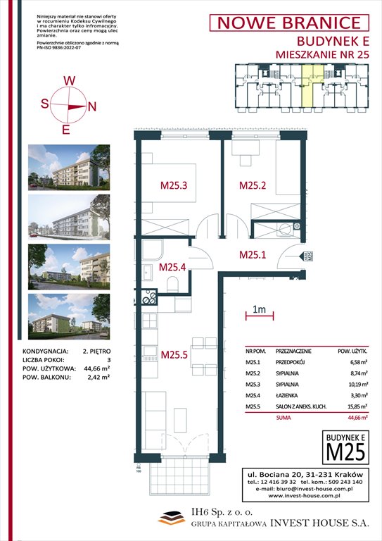 Nowe mieszkanie Nowe Branice Kraków, Szymańskiego  45m2 Foto 1