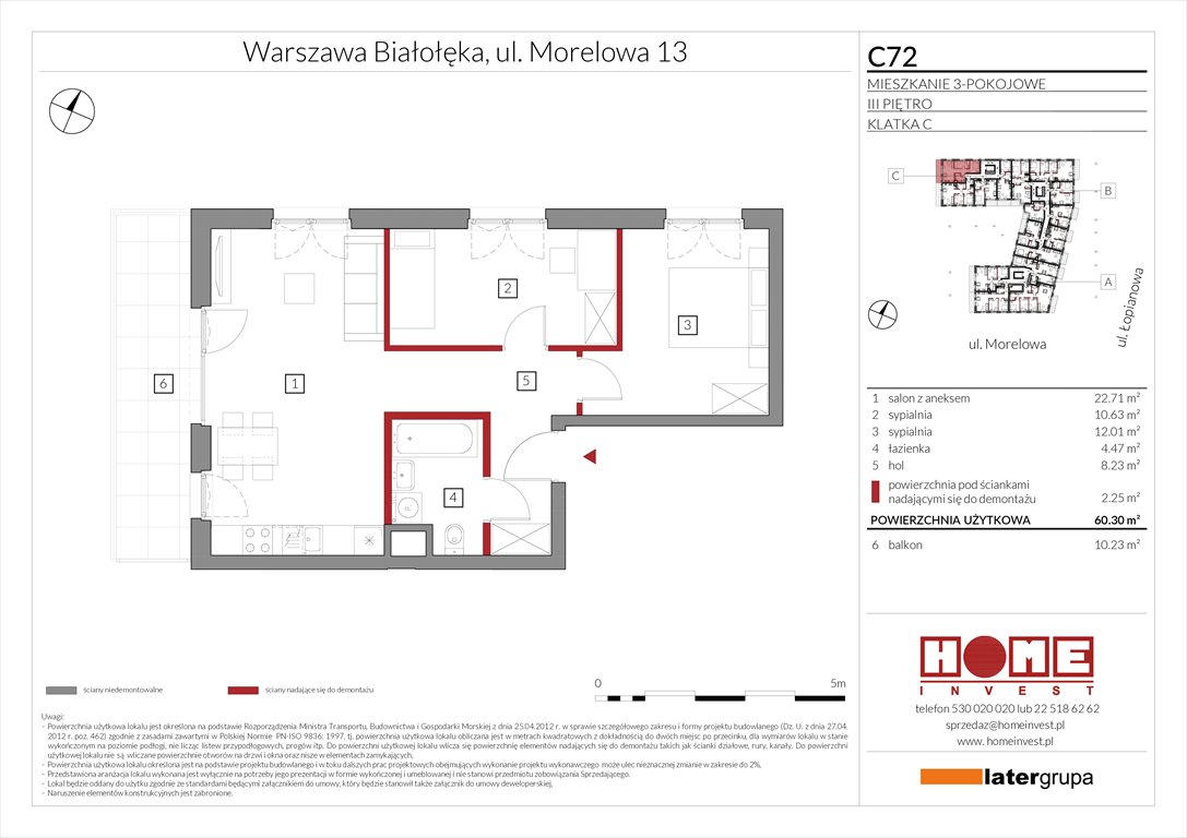 Nowe mieszkanie trzypokojowe Przystań Żerań Warszawa, Żerań, ul. Morelowa 13  60m2 Foto 1