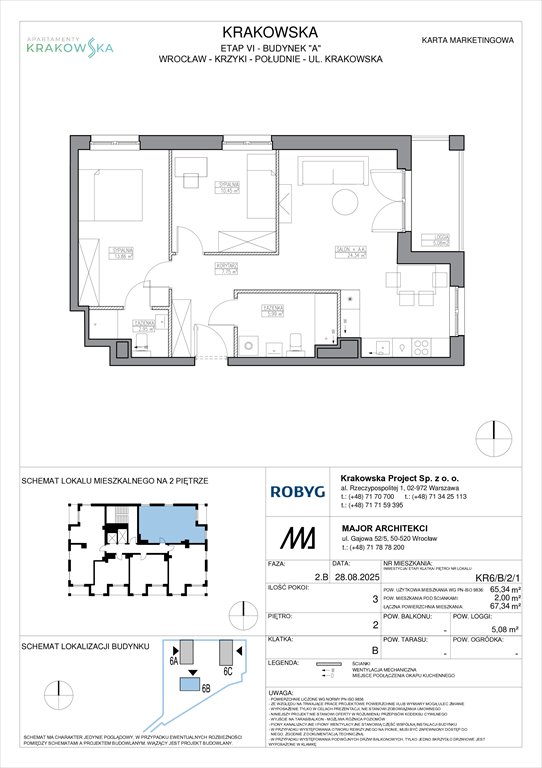 Nowe mieszkanie trzypokojowe Apartamenty Krakowska Wrocław, Krzyki, Krakowska 112  65m2 Foto 1