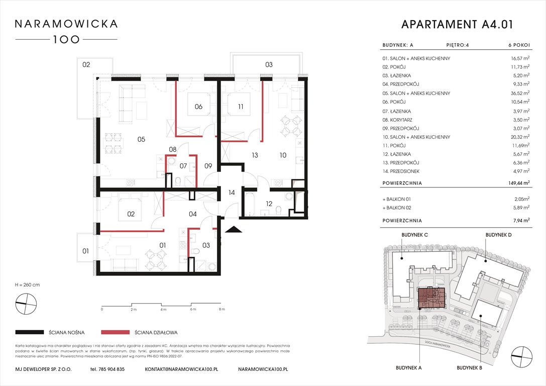 Nowe mieszkanie NARAMOWICKA 100 Poznań, Winogrady, Naramowicka 100  149m2 Foto 1