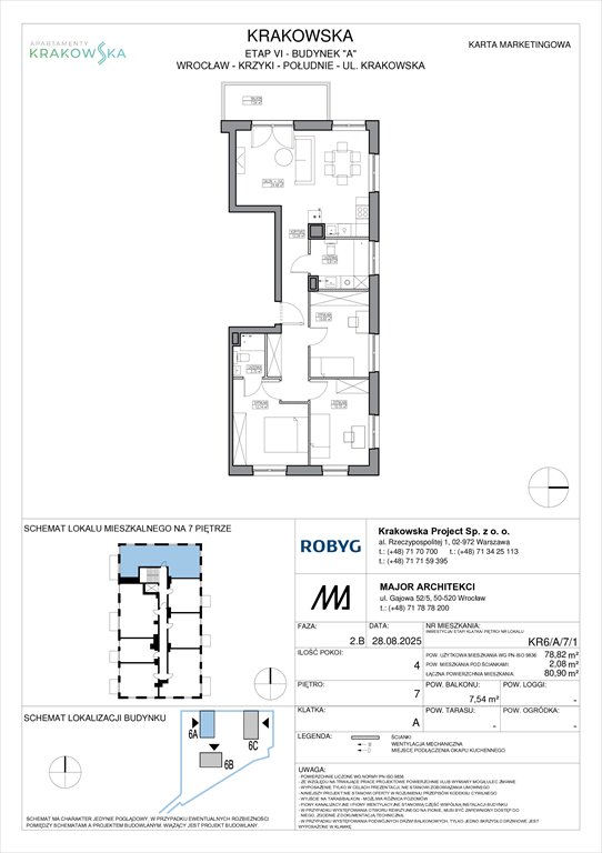 Nowe mieszkanie czteropokojowe  Apartamenty Krakowska Wrocław, Krzyki, Krakowska 112  79m2 Foto 1