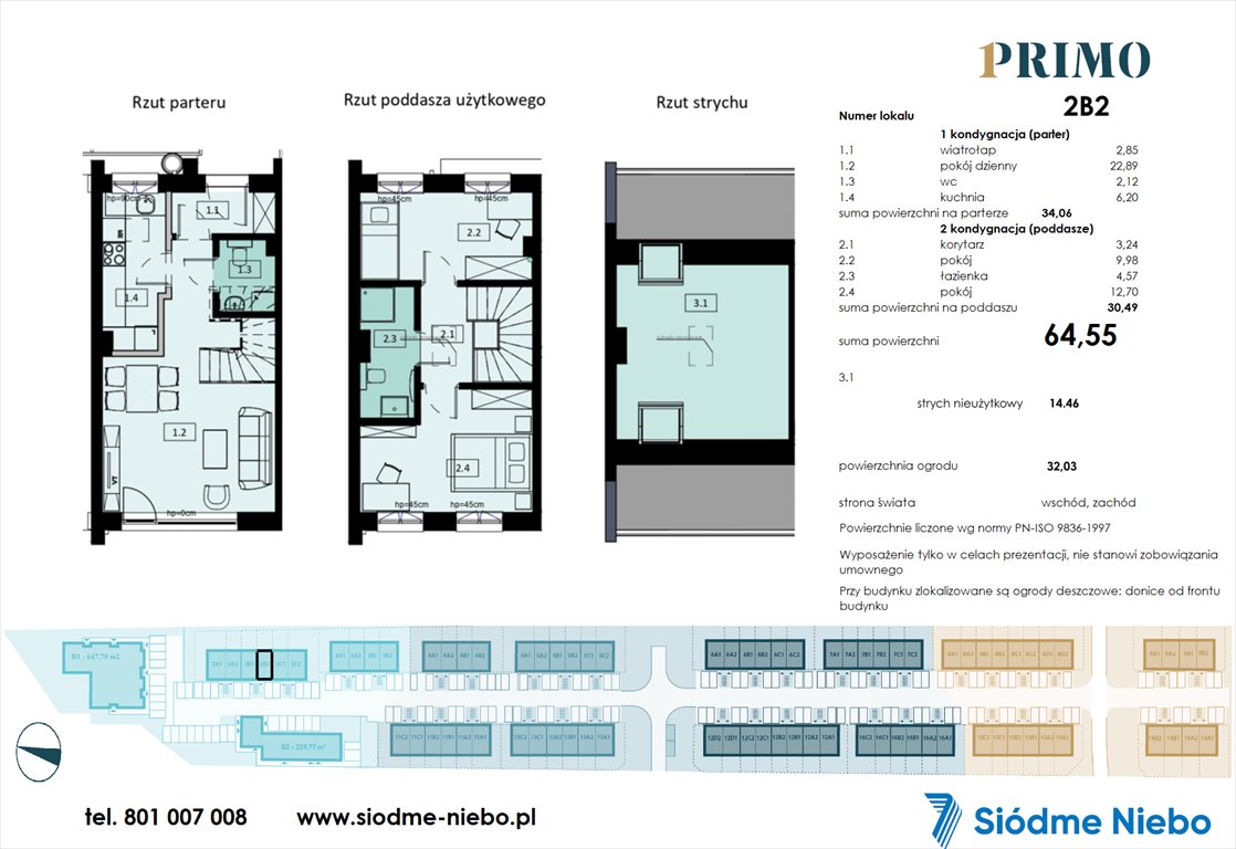 Nowe mieszkanie trzypokojowe Osiedle PRIMO Pruszcz Gdański, Rokitnica, Droga Słowackiego  65m2 Foto 1