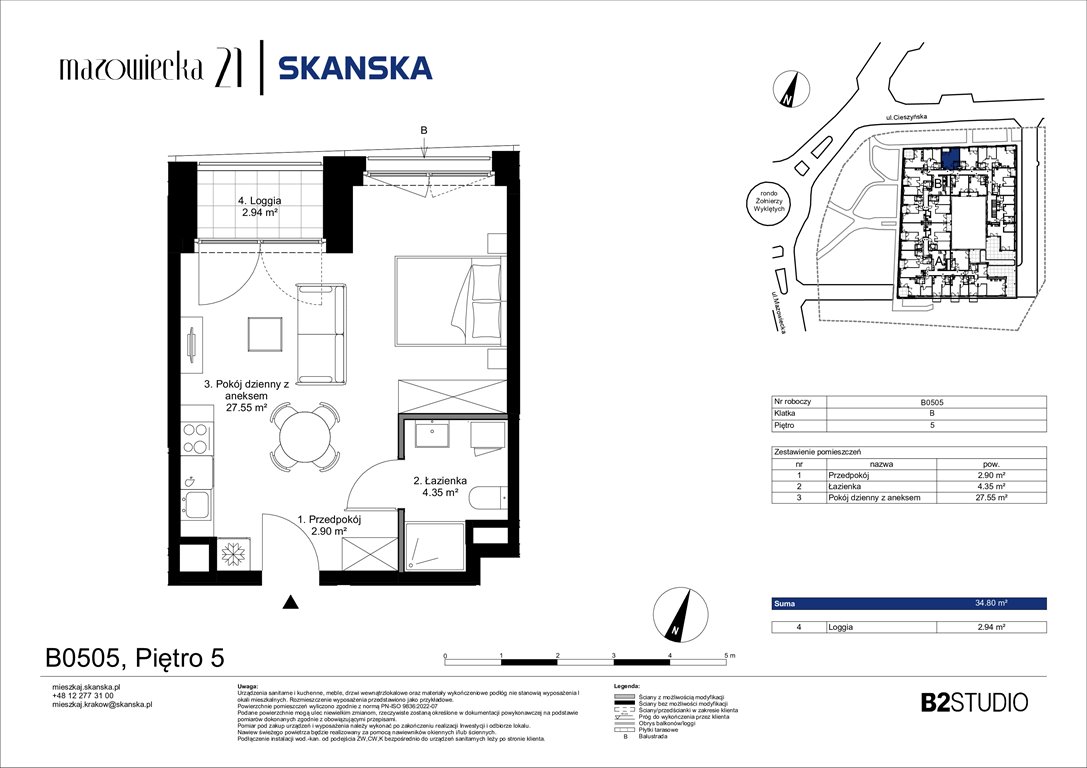 Nowa kawalerka Mazowiecka 21 Kraków, Krowodrza, ul. Mazowiecka 21  35m2 Foto 1