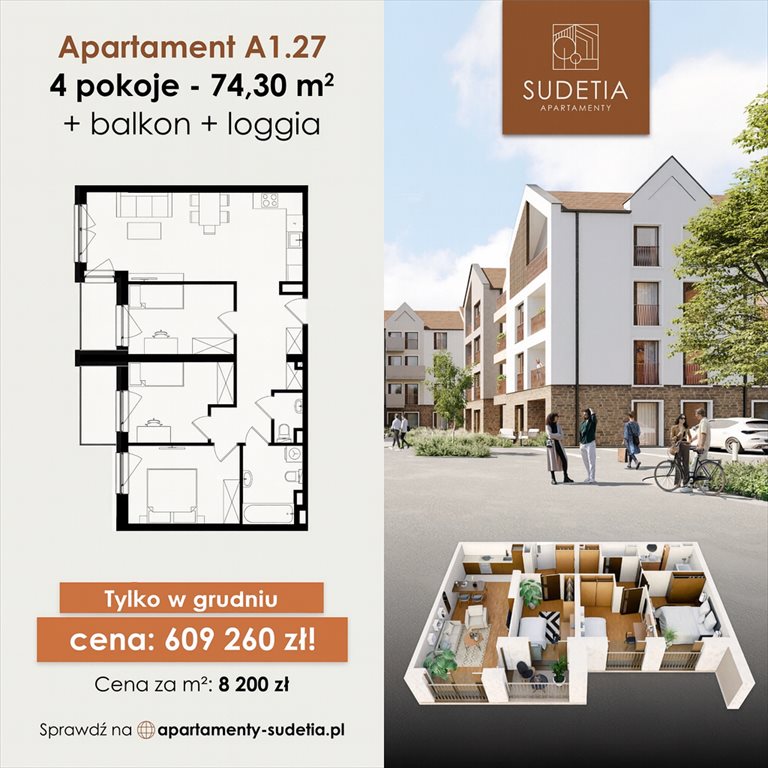 mieszkanie na sprzedaż 74m2 mieszkanie Jelenia Góra, POZNAŃSKA 4