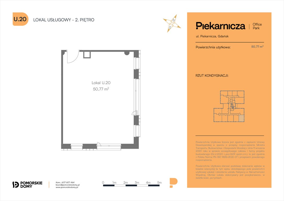 Nowe mieszkanie Piekarnicza Office Park Gdańsk, Morena, Piekarnicza 6  51m2 Foto 1