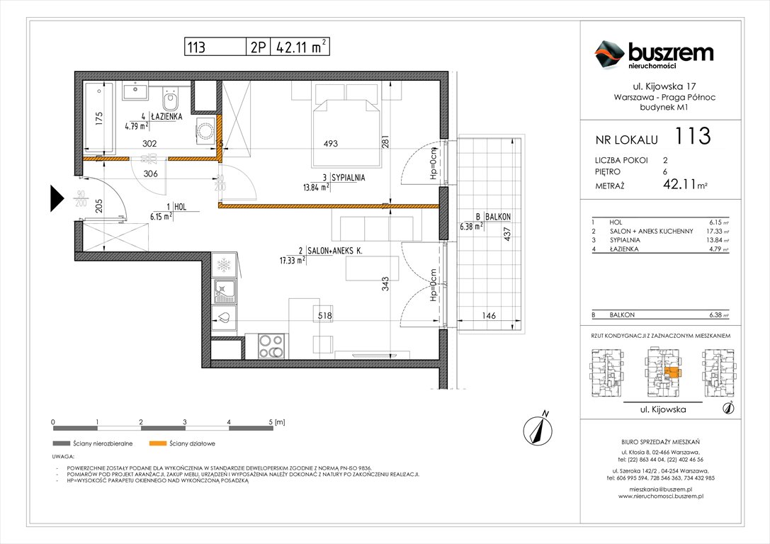 Nowe mieszkanie dwupokojowe Kijowska 17 Warszawa, Praga Północ, Kijowska 17  42m2 Foto 1