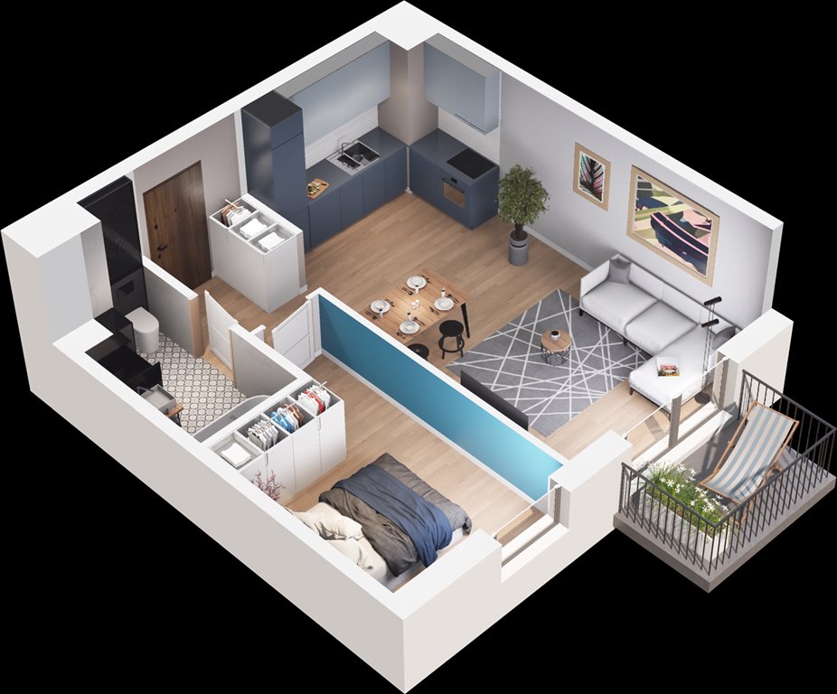 Nowe mieszkanie dwupokojowe SVARAN Swarzędz, ul. Wrzesińska  44m2 Foto 1