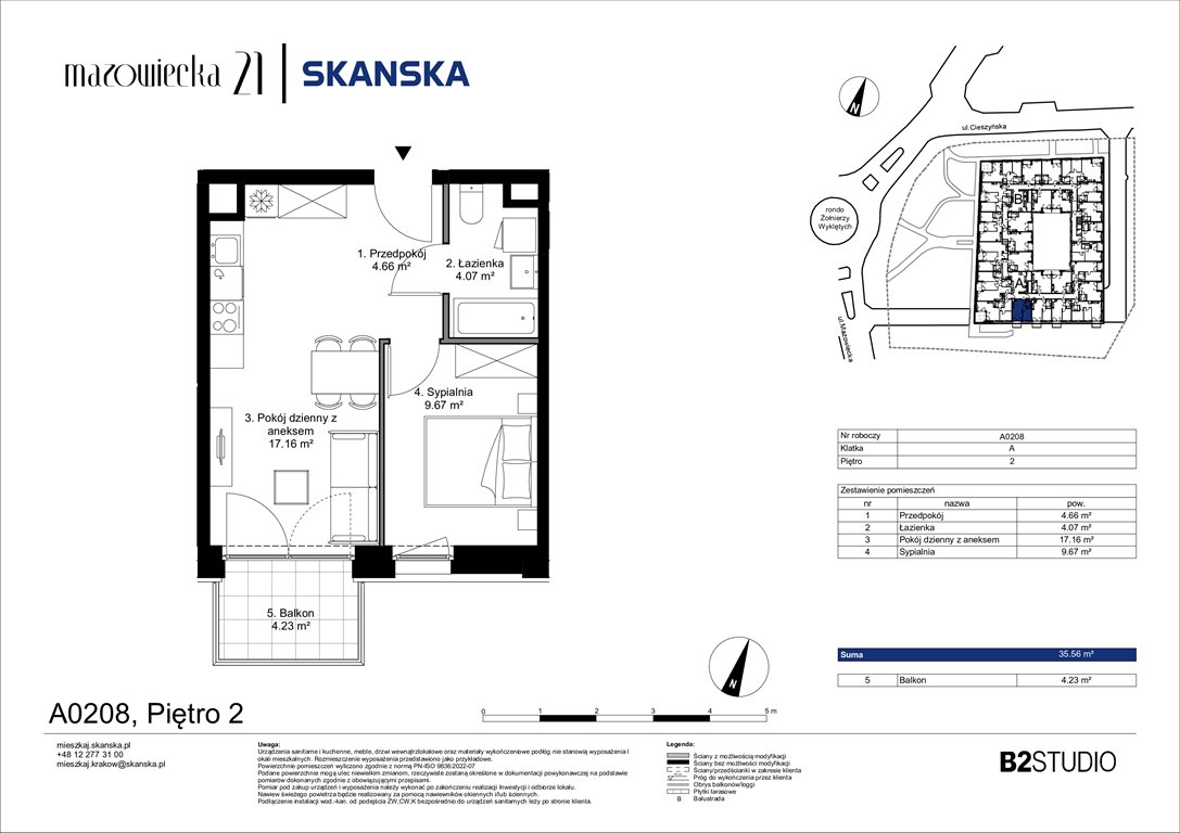 Nowe mieszkanie dwupokojowe Mazowiecka 21 Kraków, Krowodrza, ul. Mazowiecka 21  36m2 Foto 1