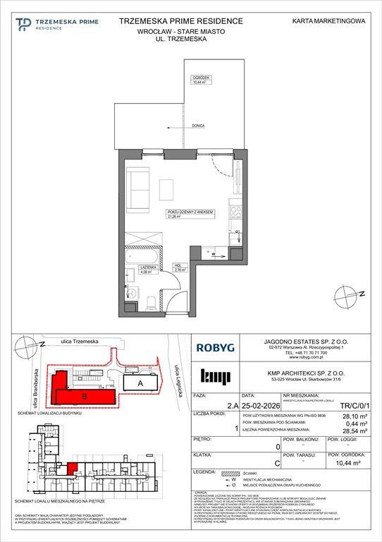 Nowa kawalerka Trzemeska Prime Residence Wrocław, Stare Miasto, Trzemeska  28m2 Foto 1