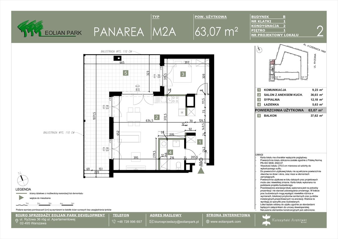 Nowe mieszkanie dwupokojowe PANAREA Warszawa, Ursus, Ryżowa  63m2 Foto 1