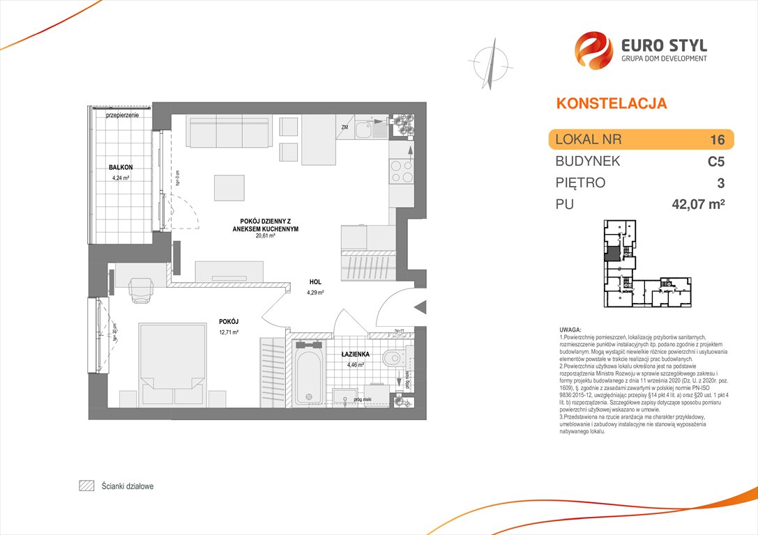 mieszkanie na sprzedaż 42m2 mieszkanie Gdynia, Pogórze, Paderewskiego