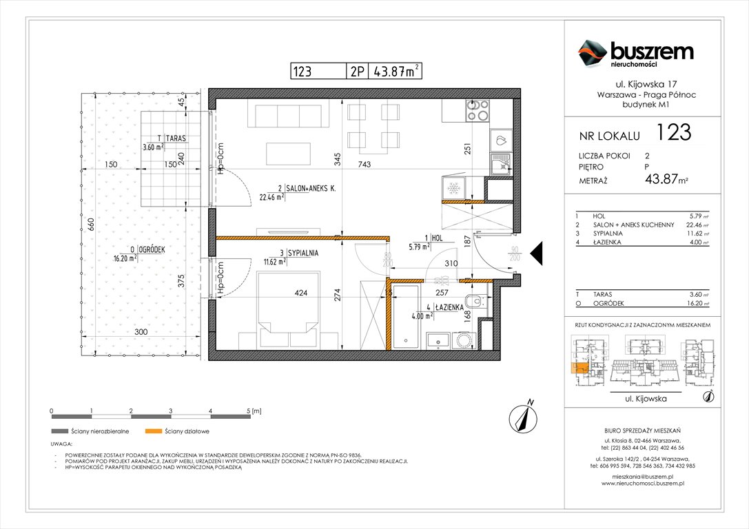 Nowe mieszkanie dwupokojowe Kijowska 17 Warszawa, Praga Północ, Kijowska 17  44m2 Foto 1