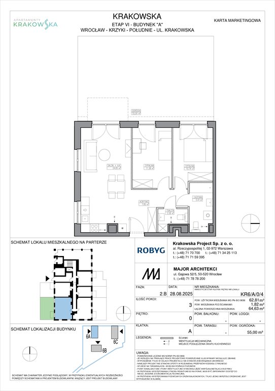 Nowe mieszkanie trzypokojowe Apartamenty Krakowska Wrocław, Krzyki, Krakowska 112  63m2 Foto 1