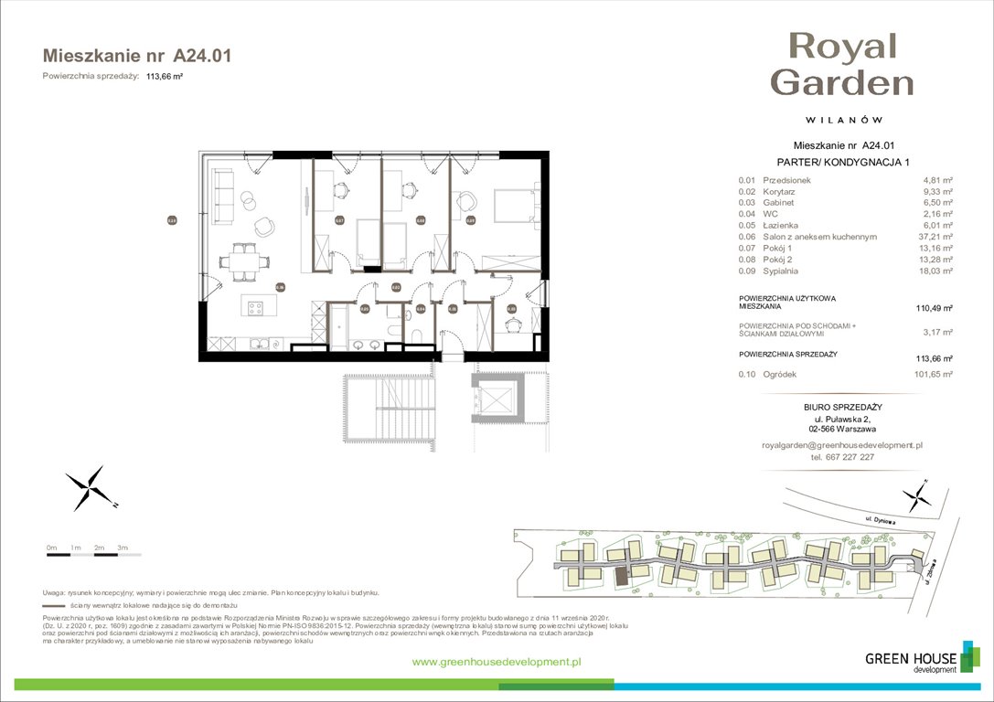 Nowe mieszkanie Royal Garden Wilanów - Kameralne Apartamenty Warszawa, Zdrowa 2  110m2 Foto 1